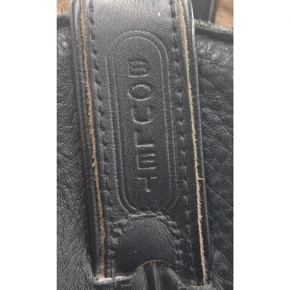Size 11 - Vtg Boulet 9502 Sporty Black Deer Tan Leather Cowboy Western Rancher